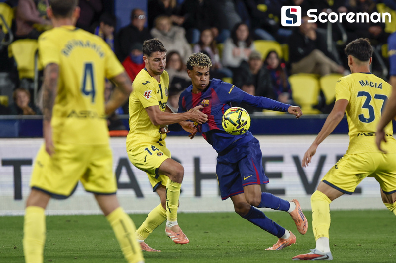 바르셀로나, 6연승 중이던 비야레알 2-0 격파! 2025년 선두로 마무리